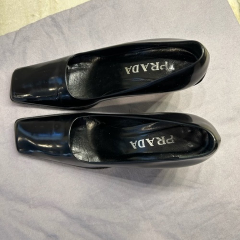 Vintage Prada 36.5 Black Heels - Picture 3 of 4
